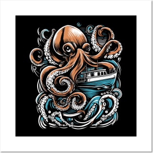 Octopus catches Posters and Art